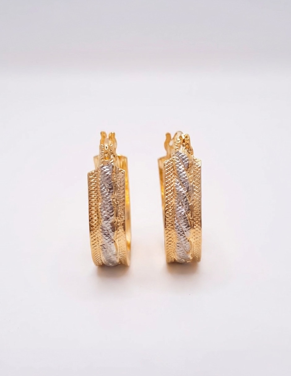 Arracadas de gota de oro laminado 18 k Arracadas de gota de oro laminado 18 k