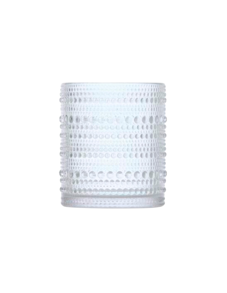 Vaso old fashion bormioli jupiter transparente de vidrio con 1 pieza