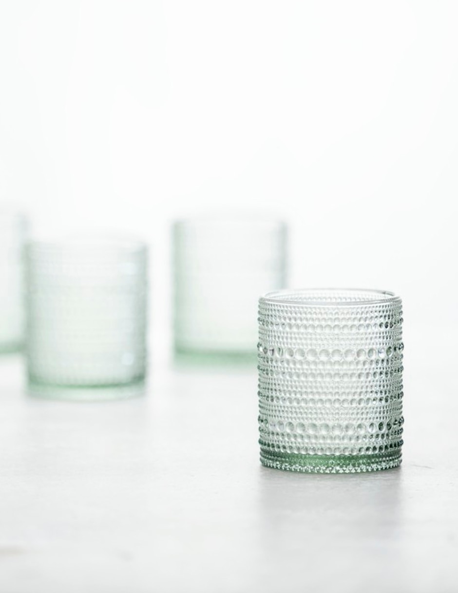 Vaso old fashion bormioli jupiter verde de vidrio con 1 pieza Vaso old fashion bormioli jupiter verde de vidrio con 1 pieza