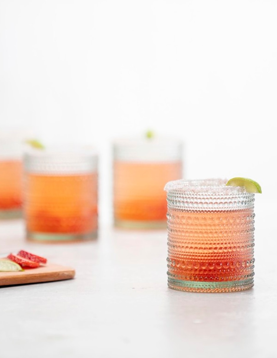 Vaso old fashion bormioli jupiter verde de vidrio con 1 pieza