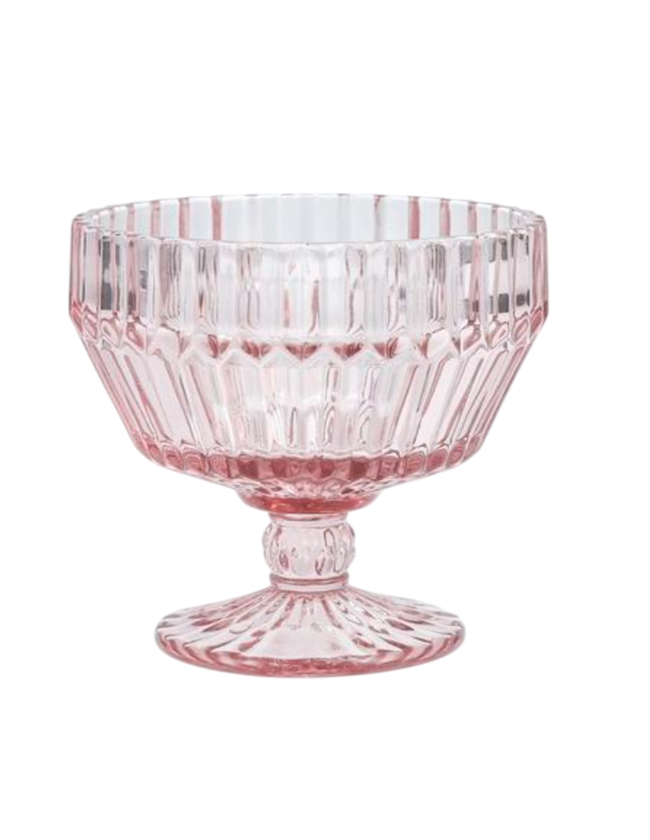 Copa para helado archie rosa de vidrio 1 pieza