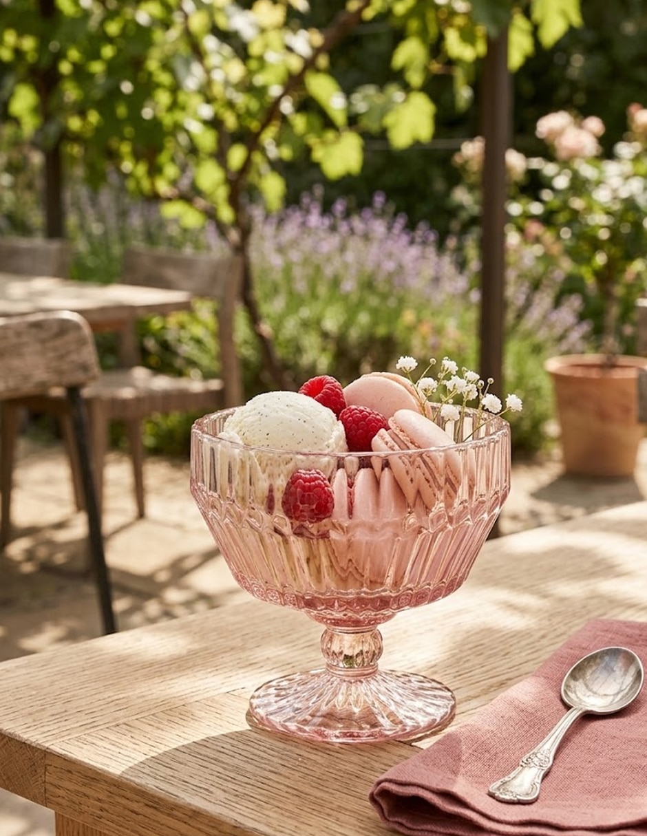 Copa para helado archie rosa de vidrio 1 pieza Copa para helado archie rosa de vidrio 1 pieza