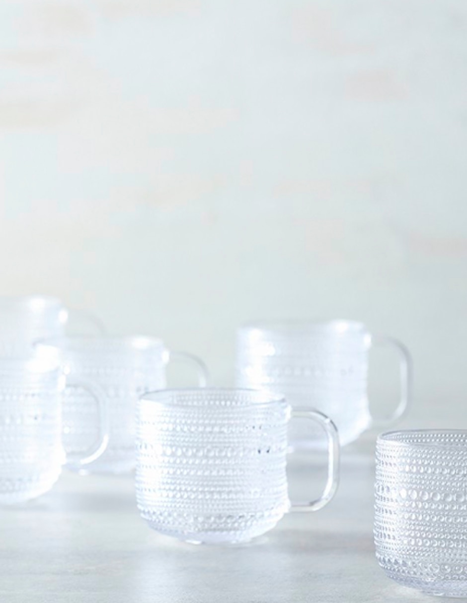 Taza con difusor redonda jupiter transparente 1 pieza