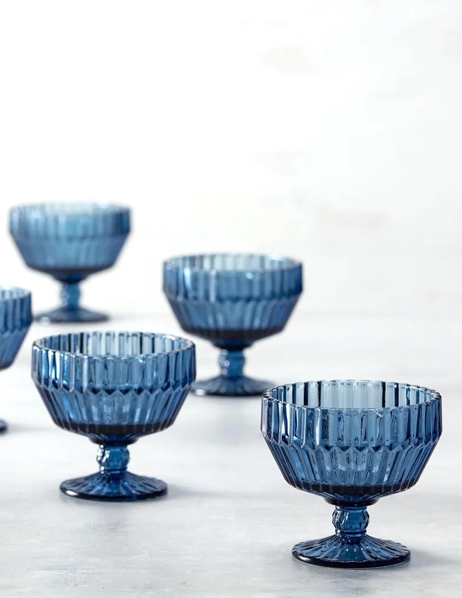 Copa para helado fortessa archie azul de vidrio 1 pieza