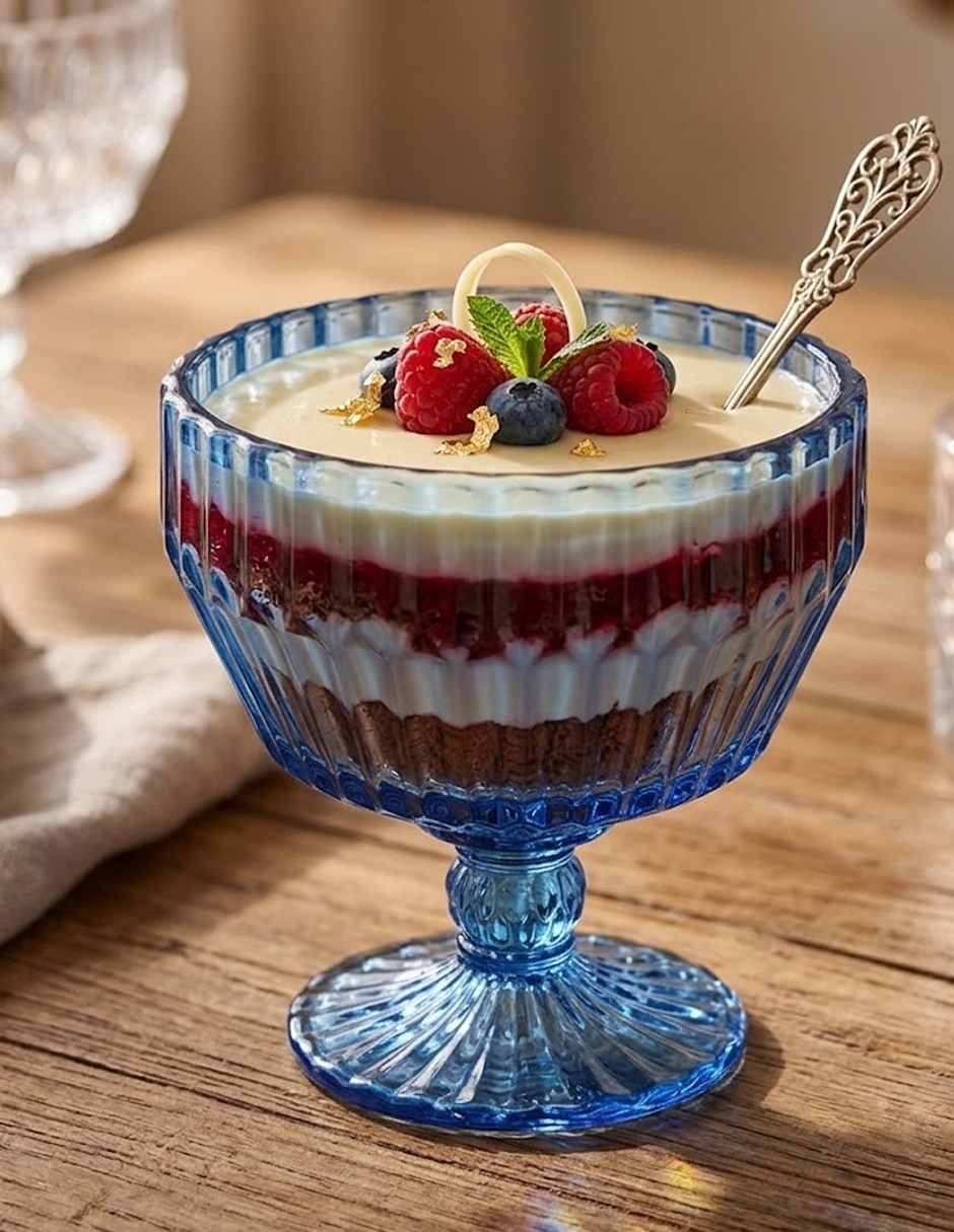 Copa para helado fortessa archie azul de vidrio 1 pieza