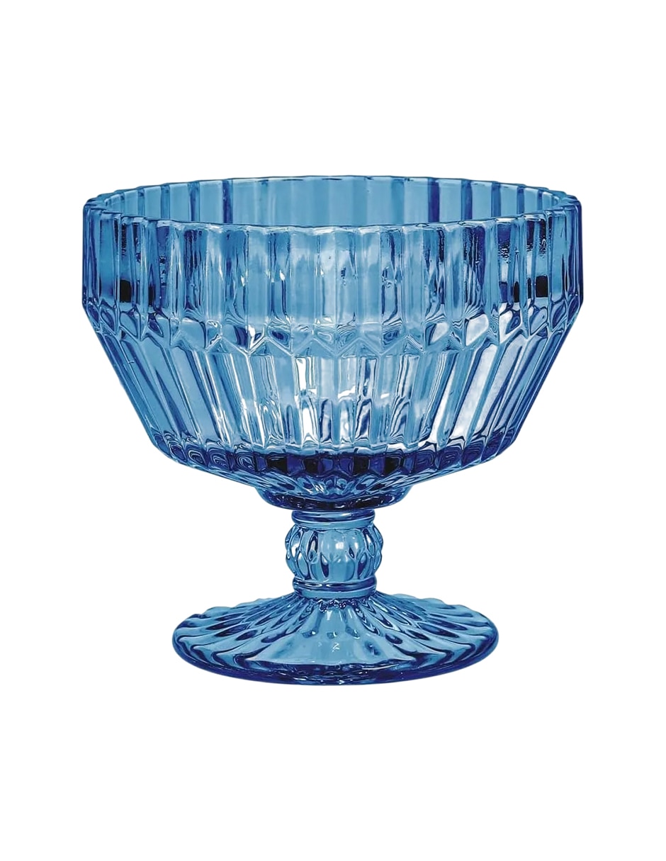 Copa para helado archie azul de vidrio 1 pieza