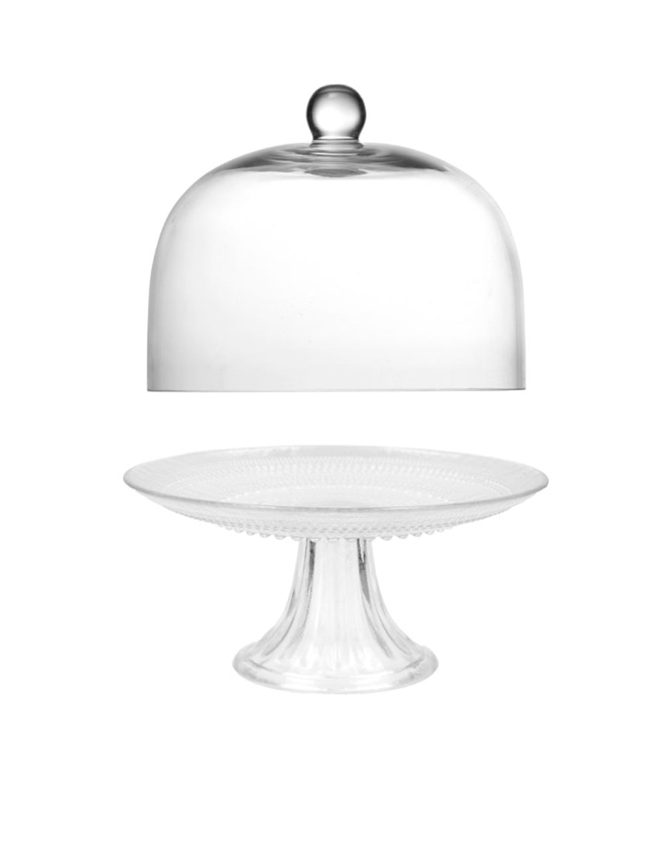 Platón bormioli jupiter transparente de vidrio 2 piezas