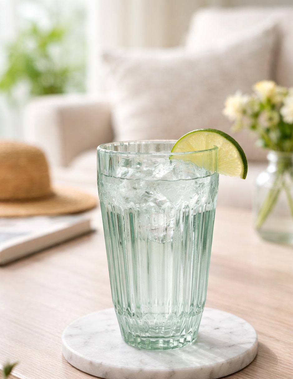 Vaso cooler archie verde de vidrio con 1 pieza 2