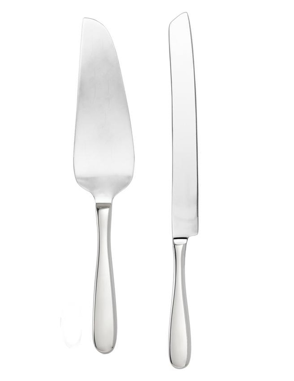 Set para pastel Grand city de acero inoxidable 2 piezas