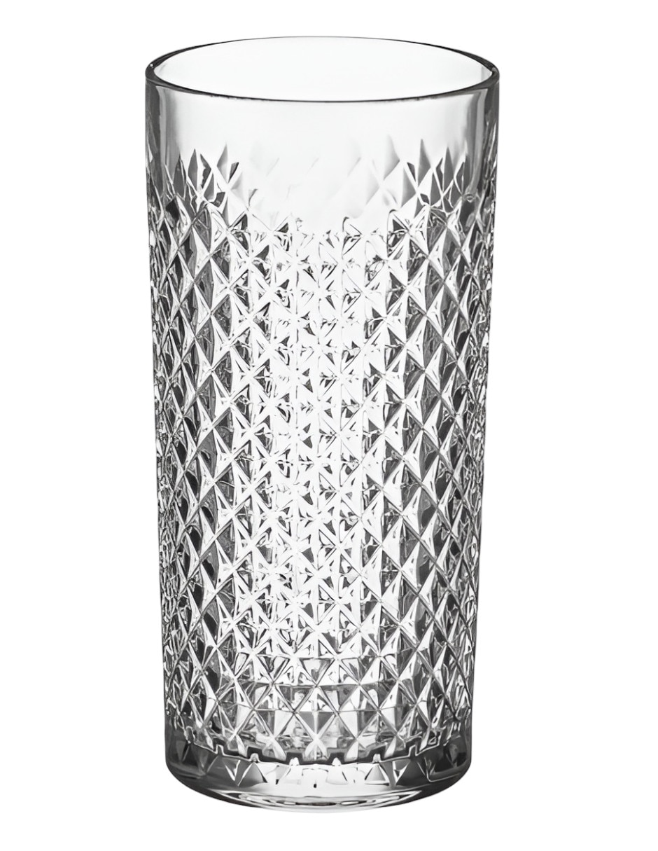 Vaso largo de vidrio con 6 piezas 2