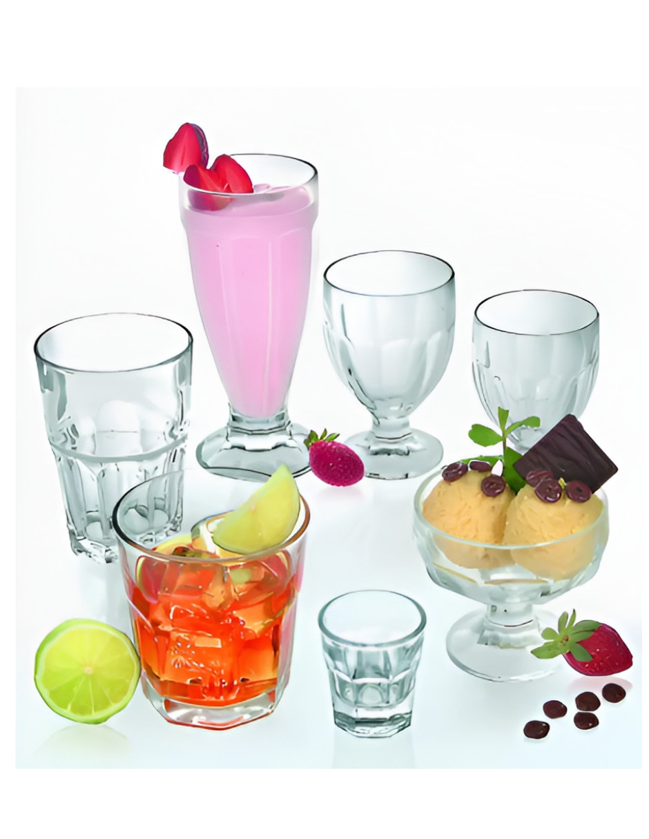 Vaso para whisky de vidrio con 6 piezas 2