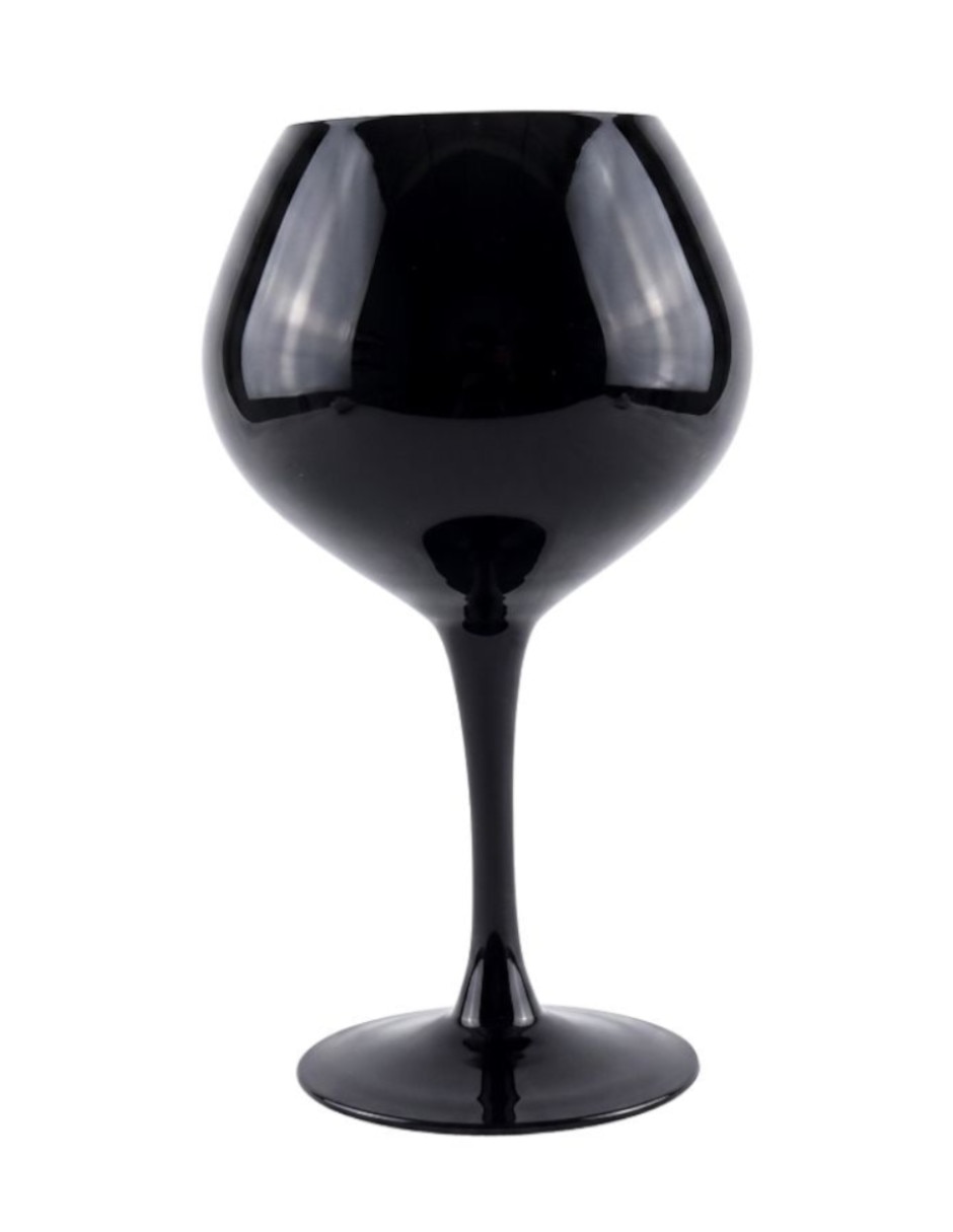 Set de copas para vino Black is Black de vidrio 4 piezas 4