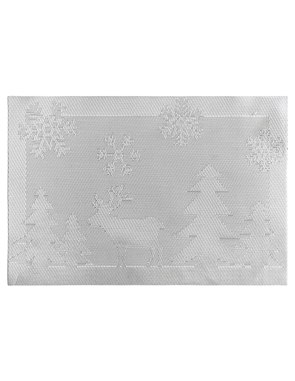 Set mantel individual Rectangular de Poliuretano y PVC SILVER FOREST Reno