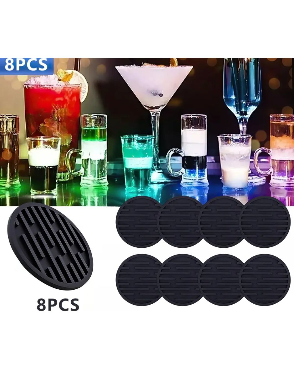 Portavaso de silicón 8 piezas