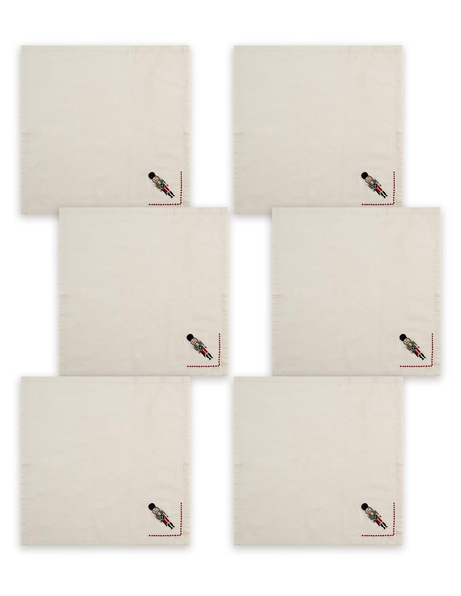 Set servilleta cascanueces 6 piezas Set servilleta cascanueces 6 piezas