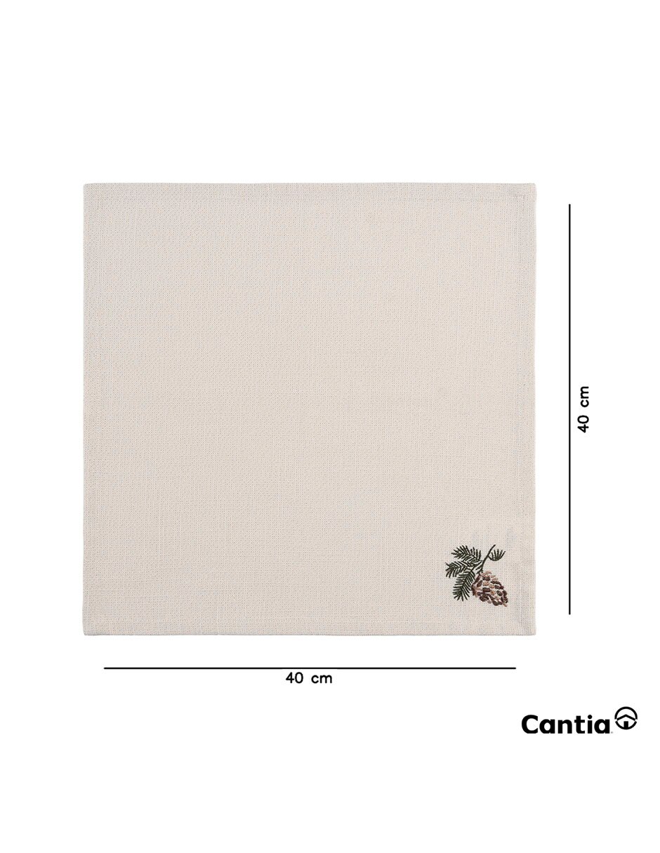 Set servilleta Pine de algodón 6 piezas 6