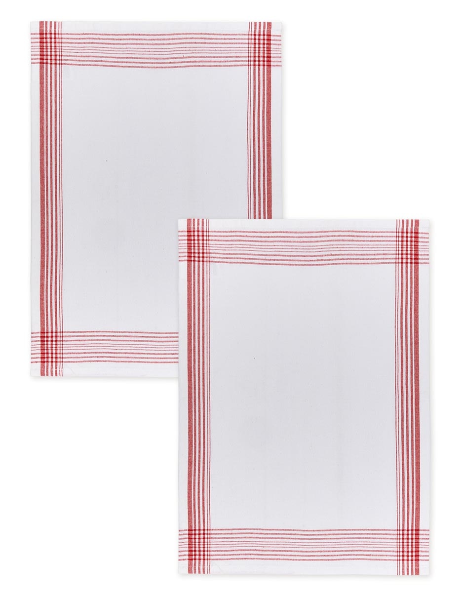 Set servilleta lineas de algodón 6 piezas