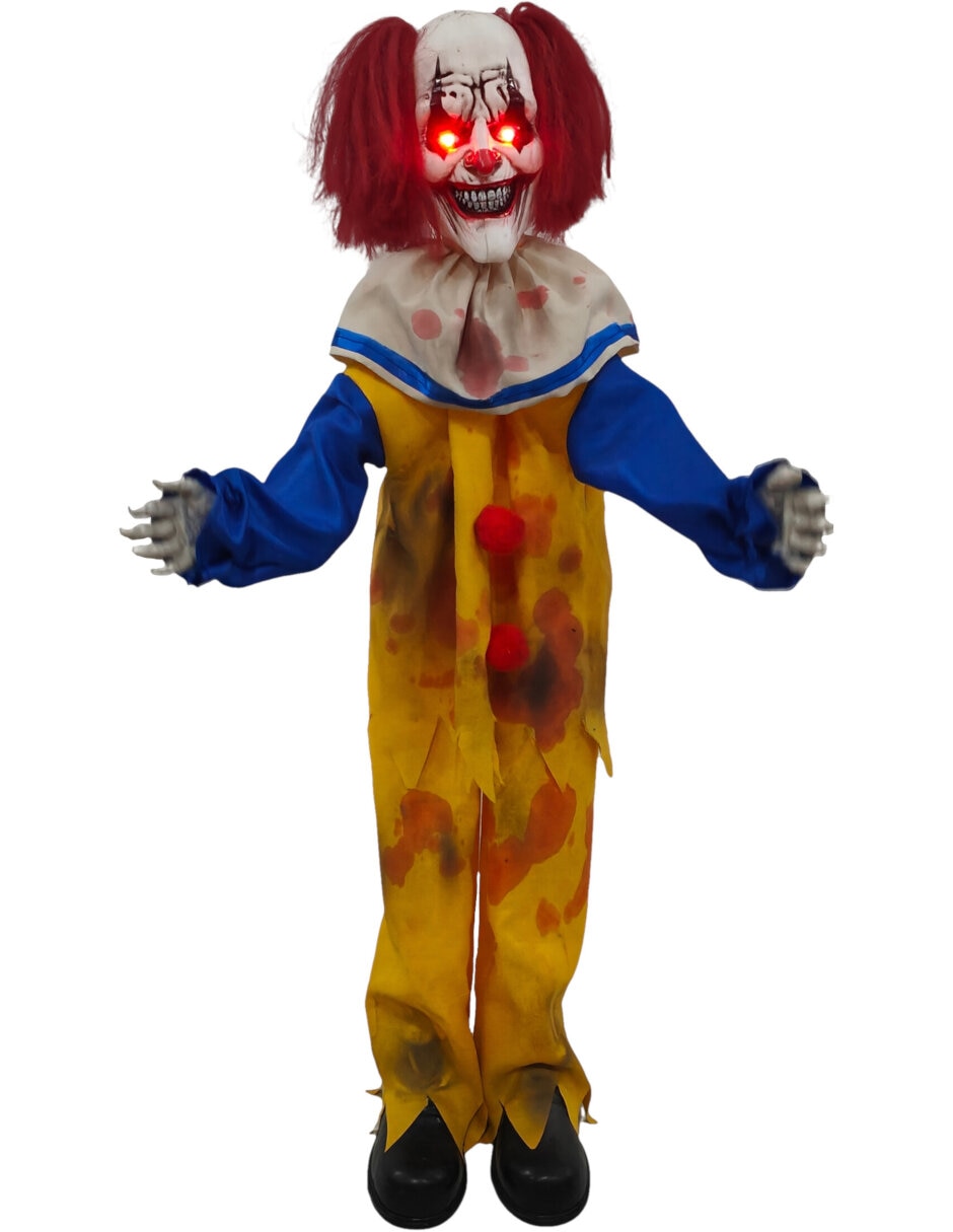 Figura decorativa de Payaso Halloween Animatronic de Poliéster Figura decorativa de Payaso Halloween Animatronic de Poliéster