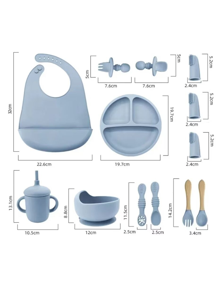Set platos de silicón 8 piezas 4