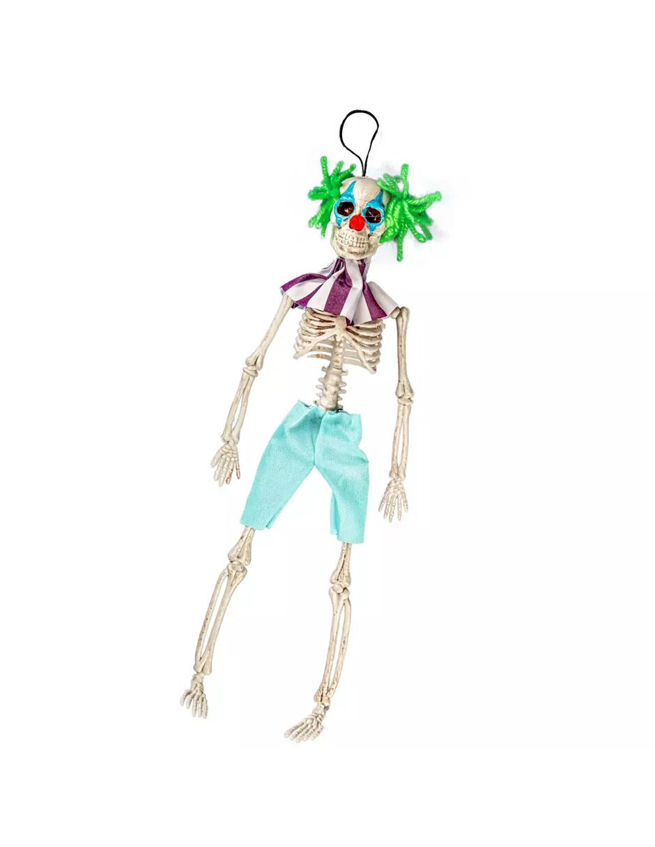 Figura decorativa de calavera payaso adorno de plástico 9