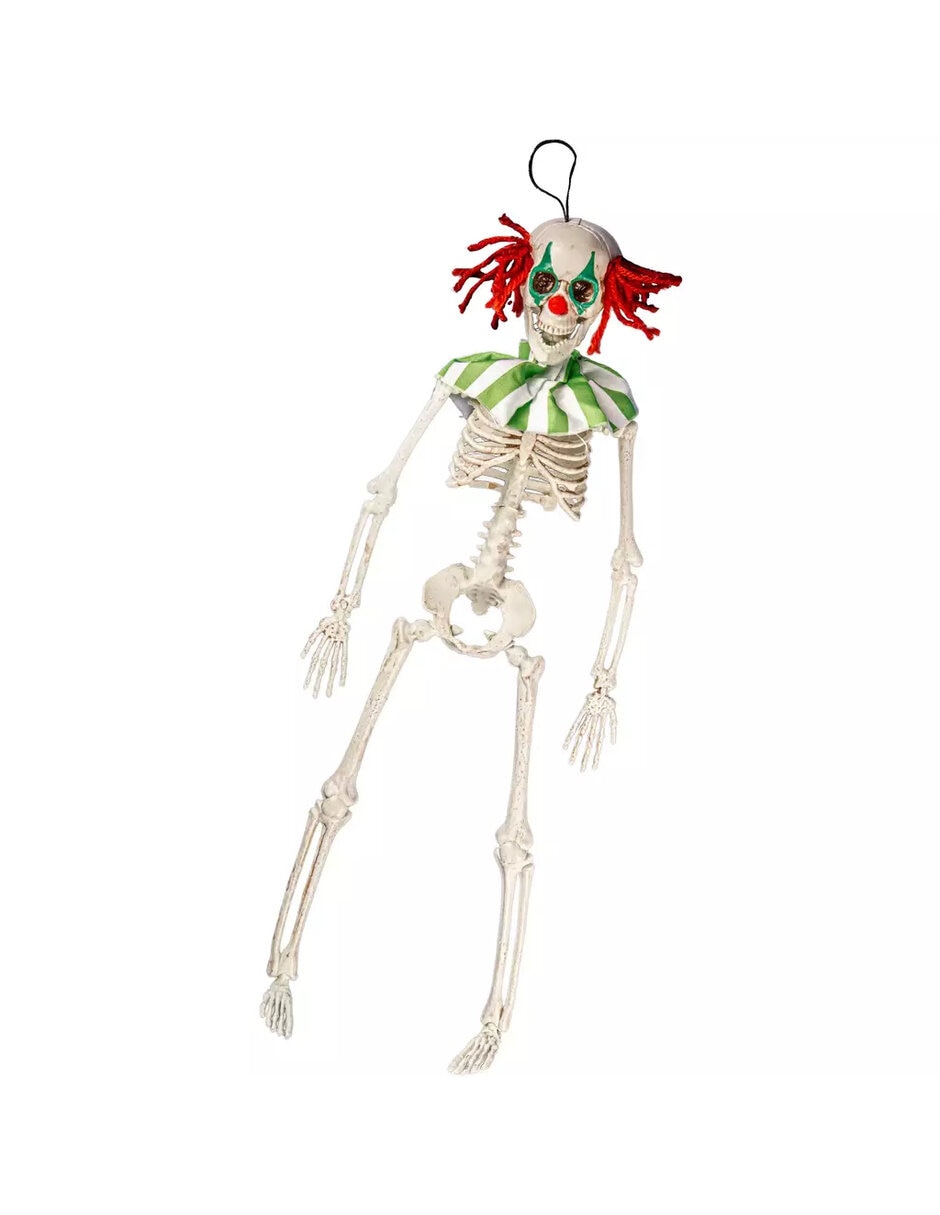 Figura decorativa de calavera payaso adorno de plástico 2