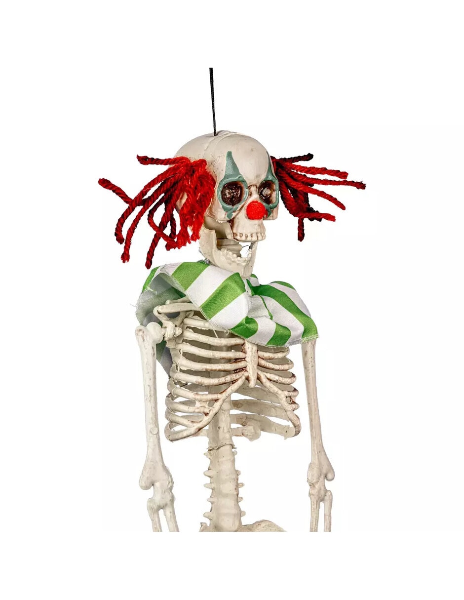 Figura decorativa de calavera payaso adorno de plástico 6