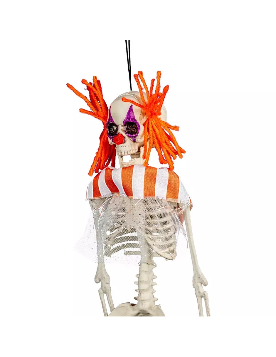 Figura decorativa de calavera payaso adorno de plástico 8