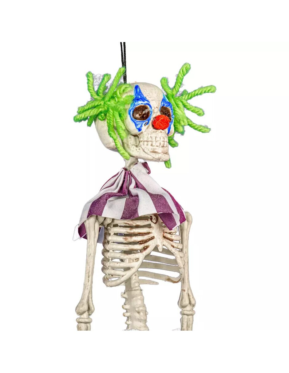 Figura decorativa de calavera payaso adorno de plástico 4