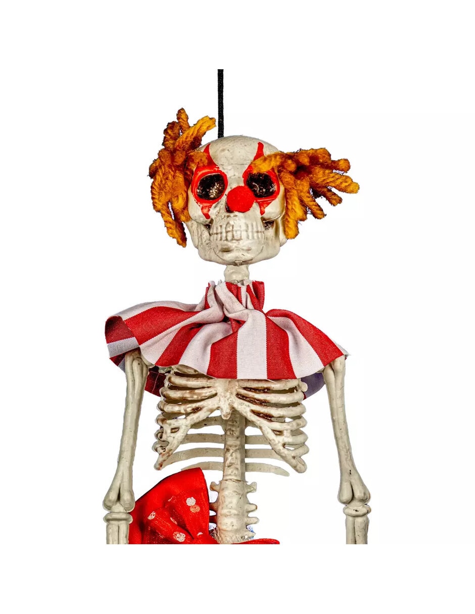 Figura decorativa de calavera payaso adorno de plástico 7