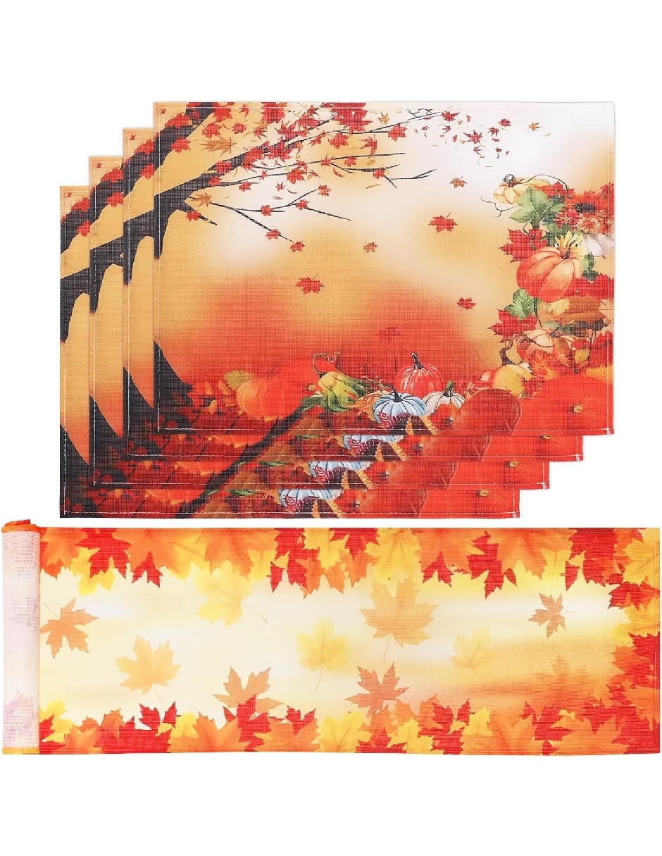 Camino mesa rectangular de lino
