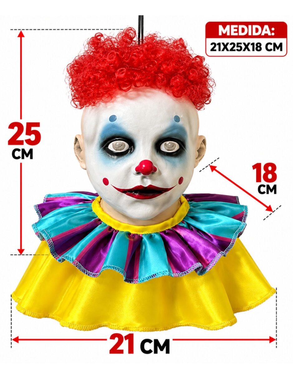 Figura decorativa de payaso halloween adorno 3