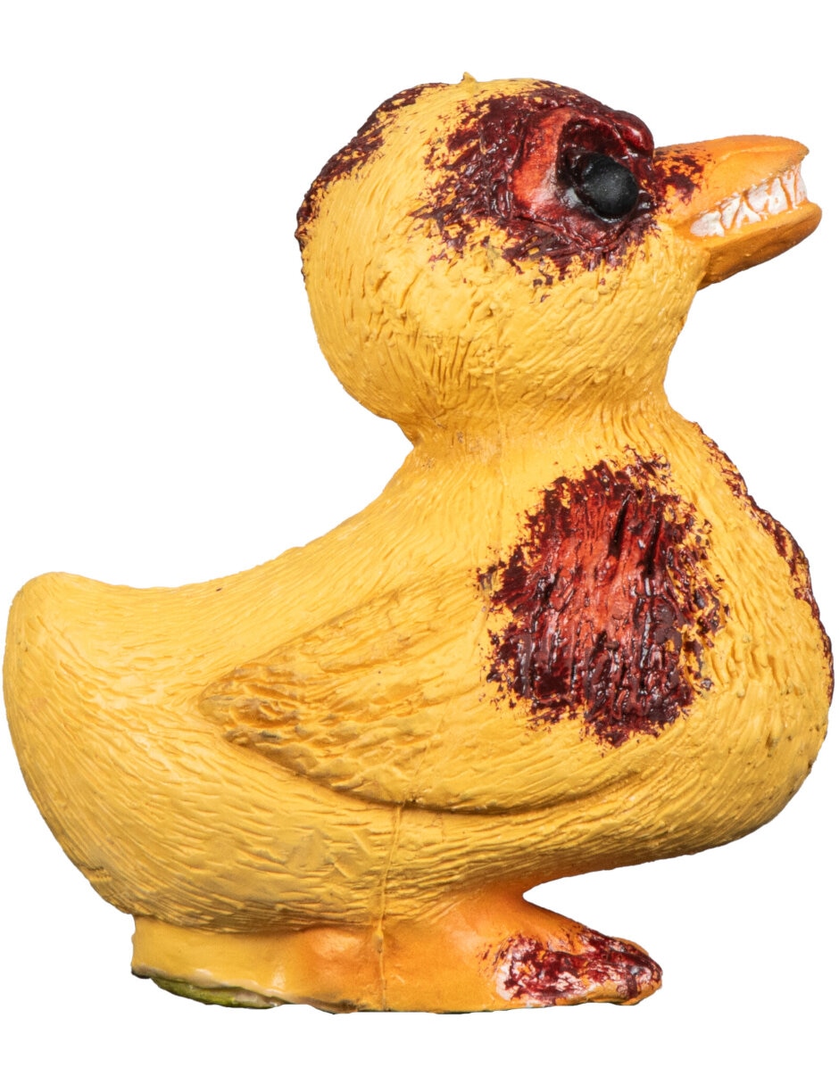 Figura decorativa de pato halloween adorno de plástico 4