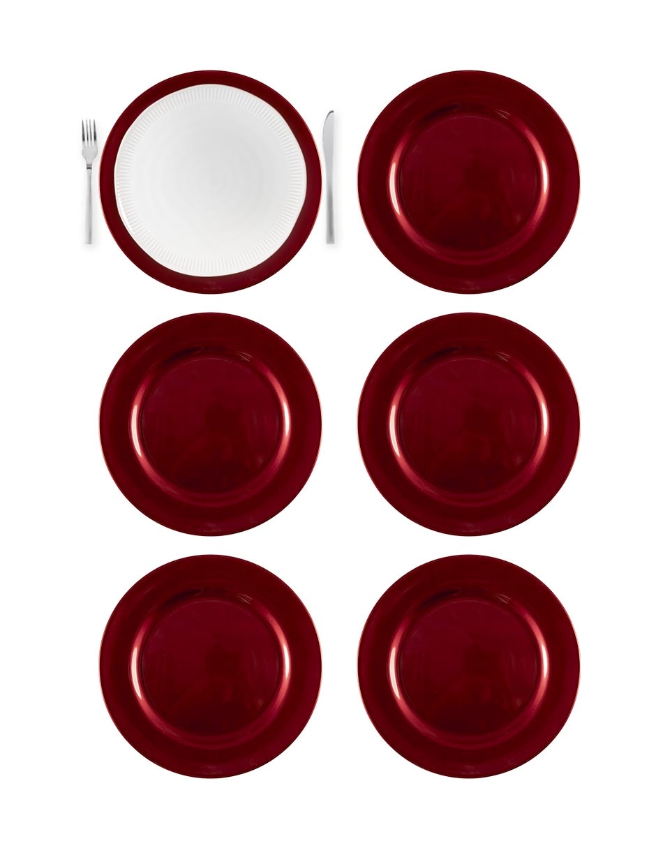 Set mantel individual redondo bajo plato Set mantel individual redondo bajo plato