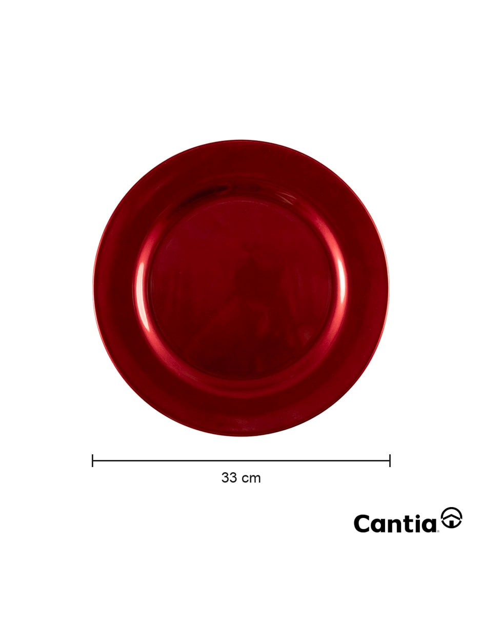 Set mantel individual redondo bajo plato 5