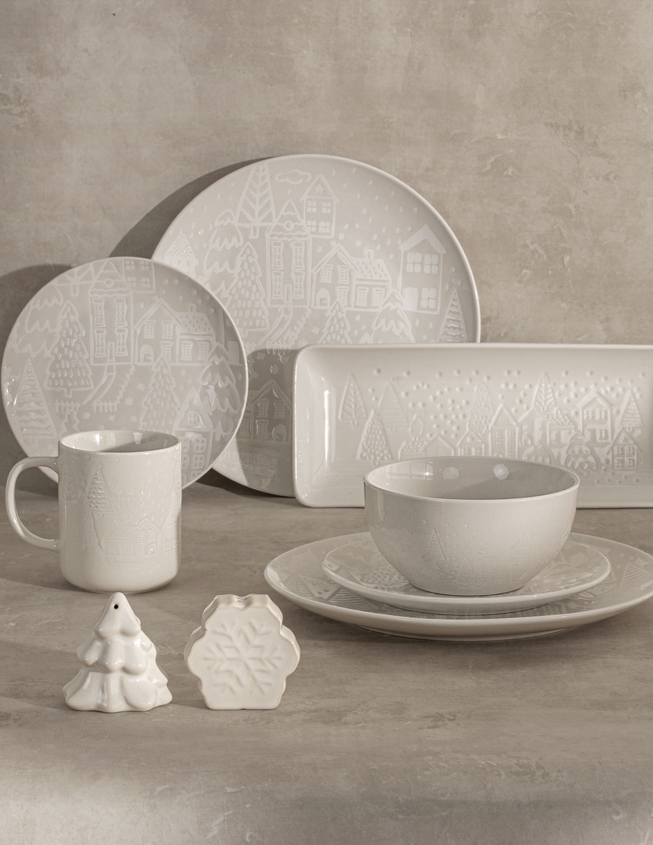 Set salero y pimentero blanc 4