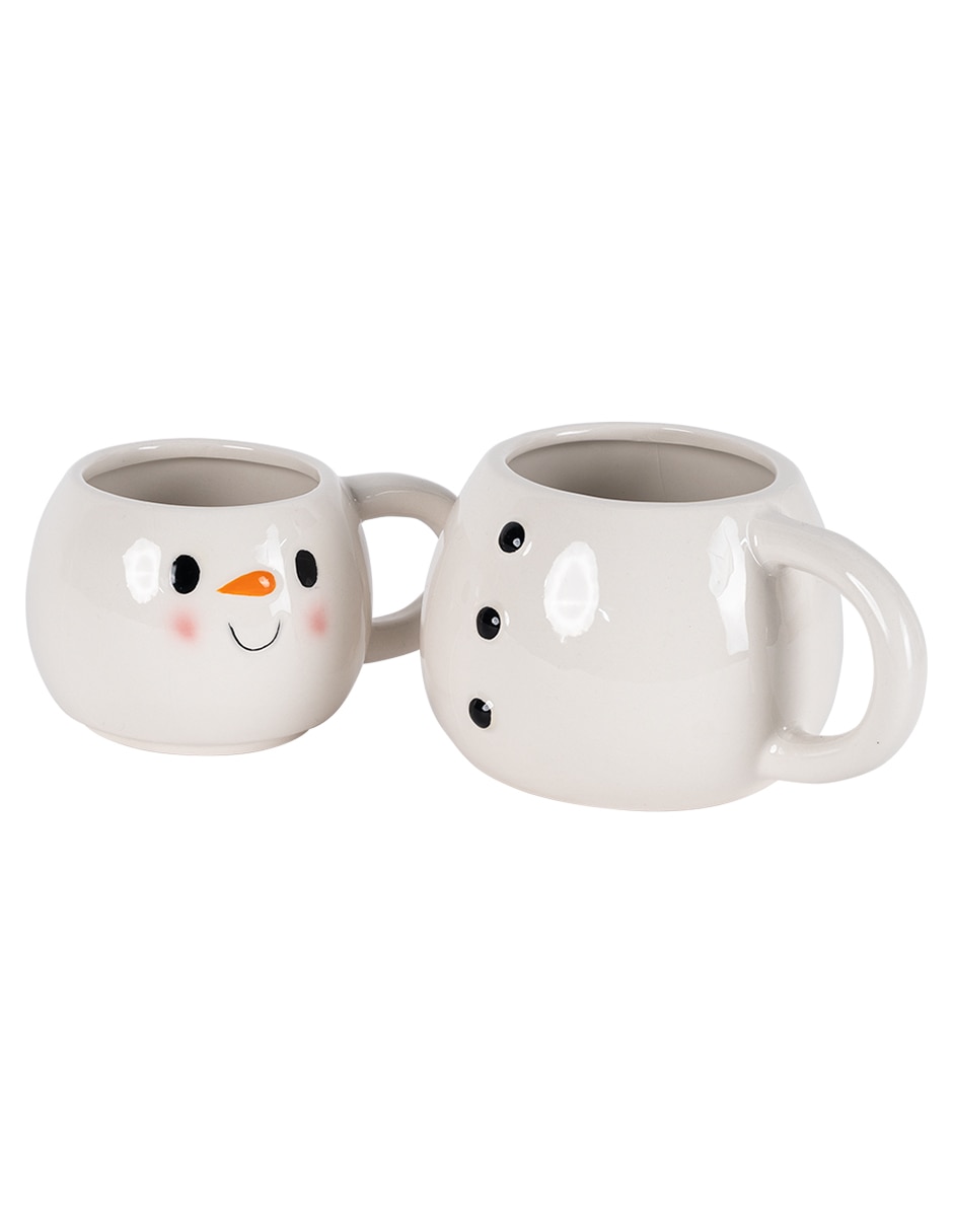 Taza de colección muñeco de nieve frosty 2 piezas 3