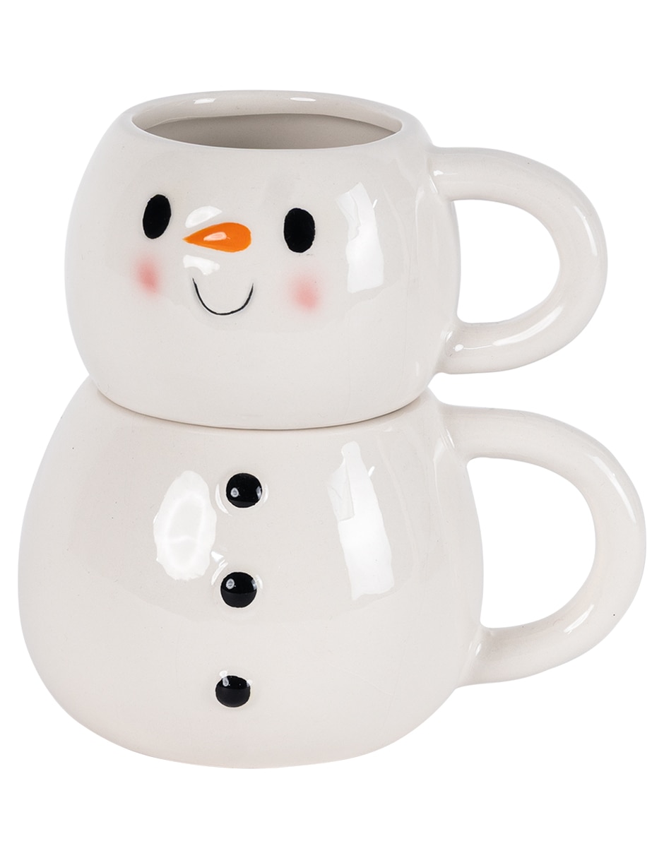 Taza de colección muñeco de nieve frosty 2 piezas 2