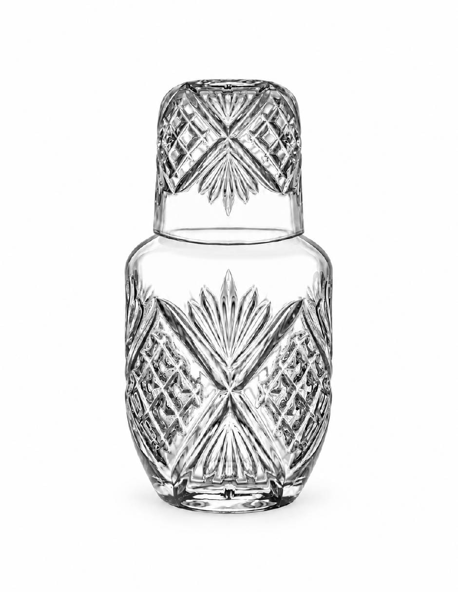 Set jarra con vasos vidrio