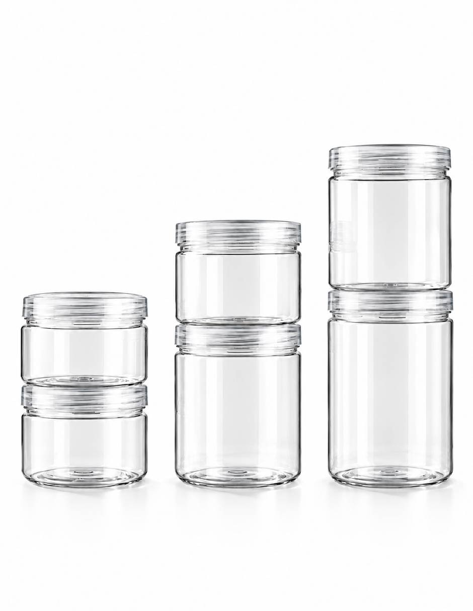 Kit de contenedores glazé de vidrio 6 piezas