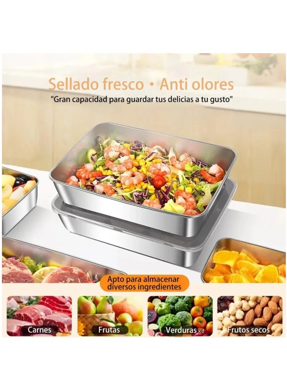 Contenedor Friends de aluminio 10 piezas 3