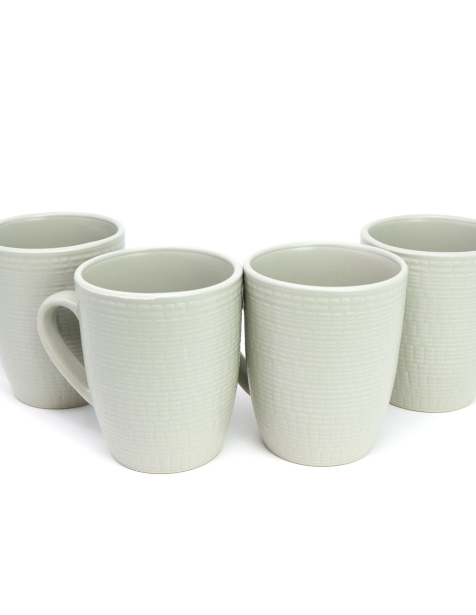 Taza relieve 4 piezas 4