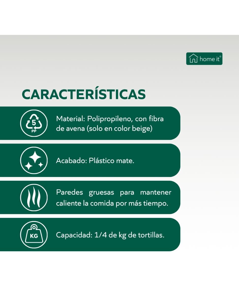 Tortillero de Plástico 5