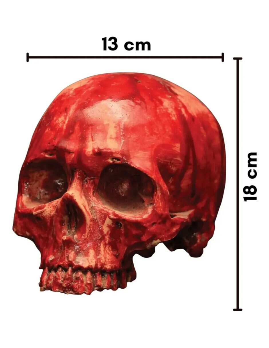 Figura decorativa de Cabeza Halloween Adorno de Resina 5