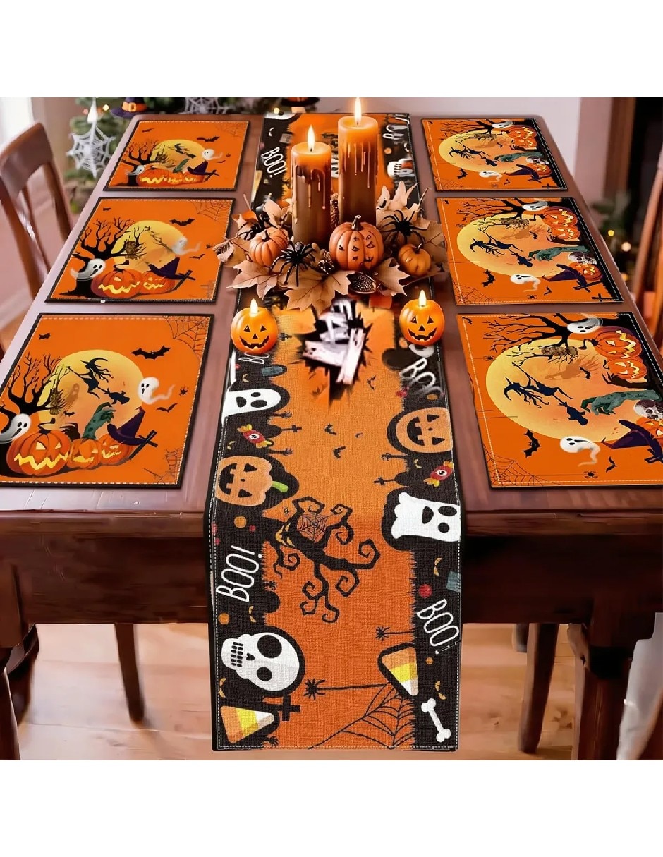 Set mantel individual rectangular halloween 2