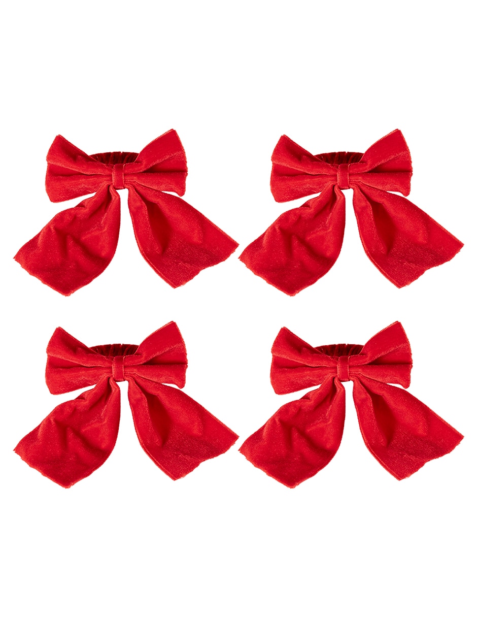 Set aro servilleta holly bows 6