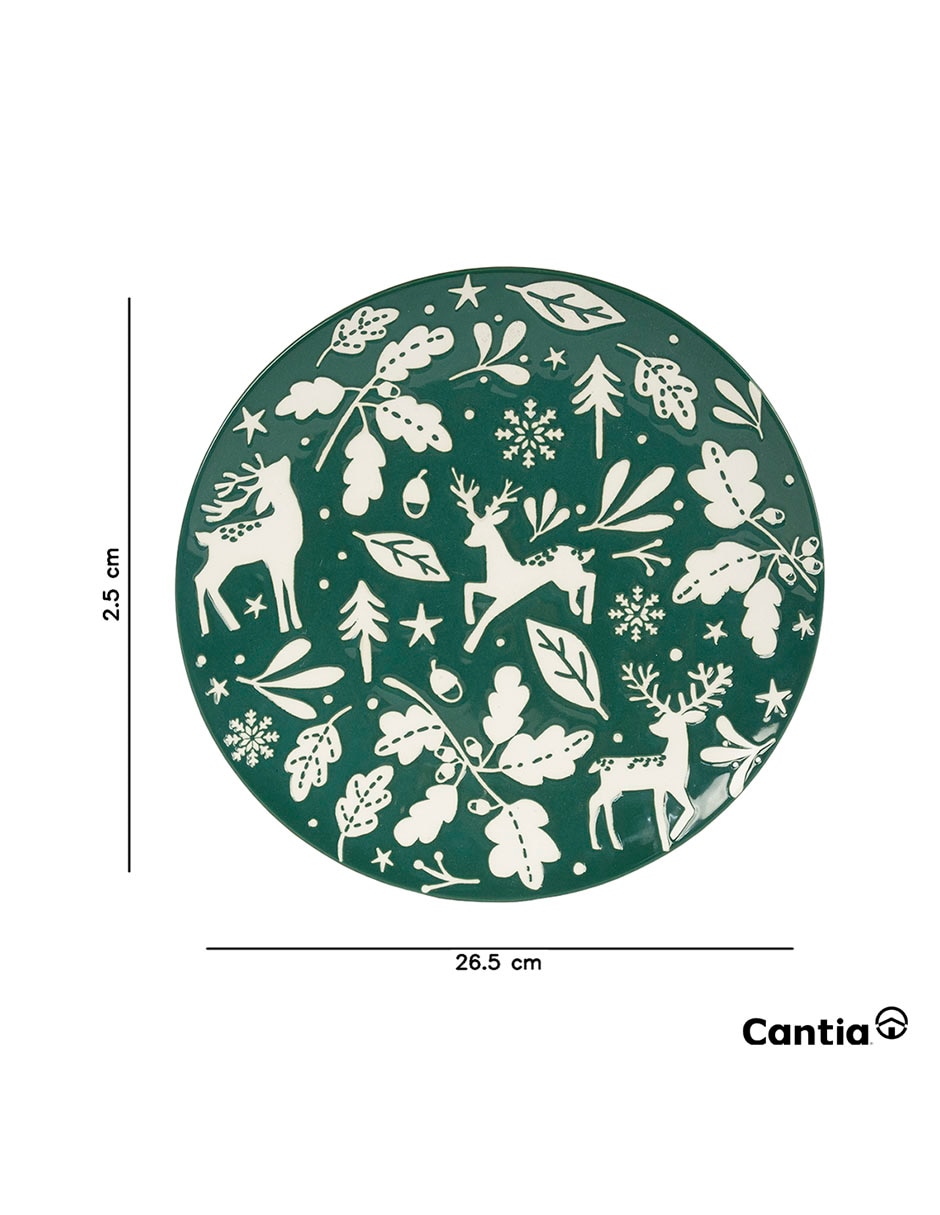 Plato trinche BOSQUE de Porcelana 1 pieza 4