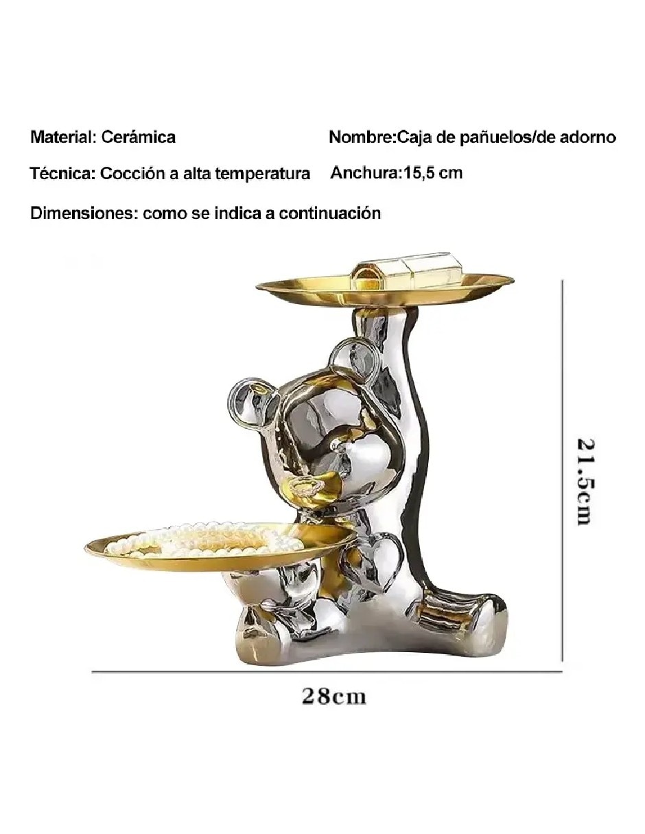 Figura decorativa Osos de cerámica 4