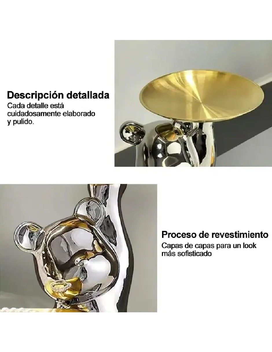 Figura decorativa Osos de cerámica 3
