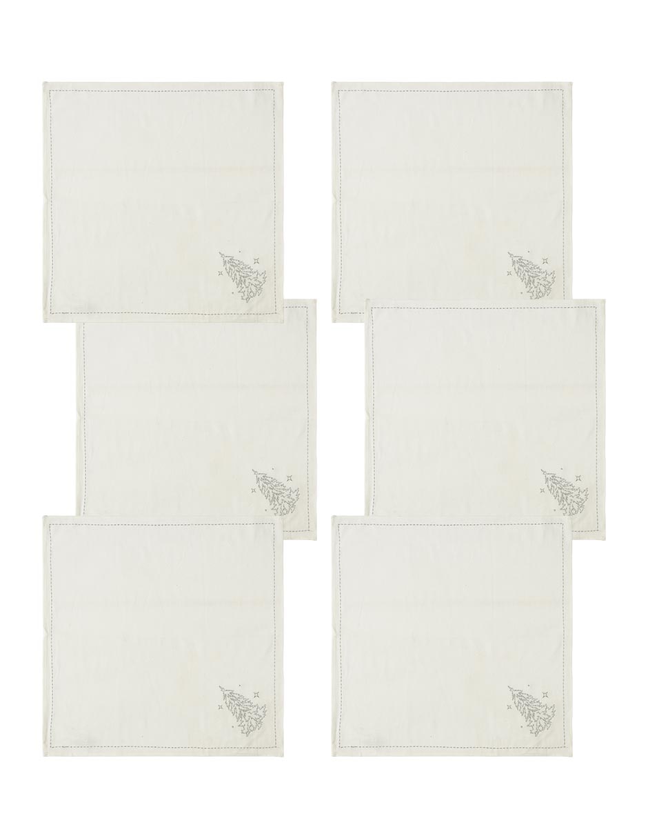 Set servilleta Snow 6 piezas Set servilleta Snow 6 piezas