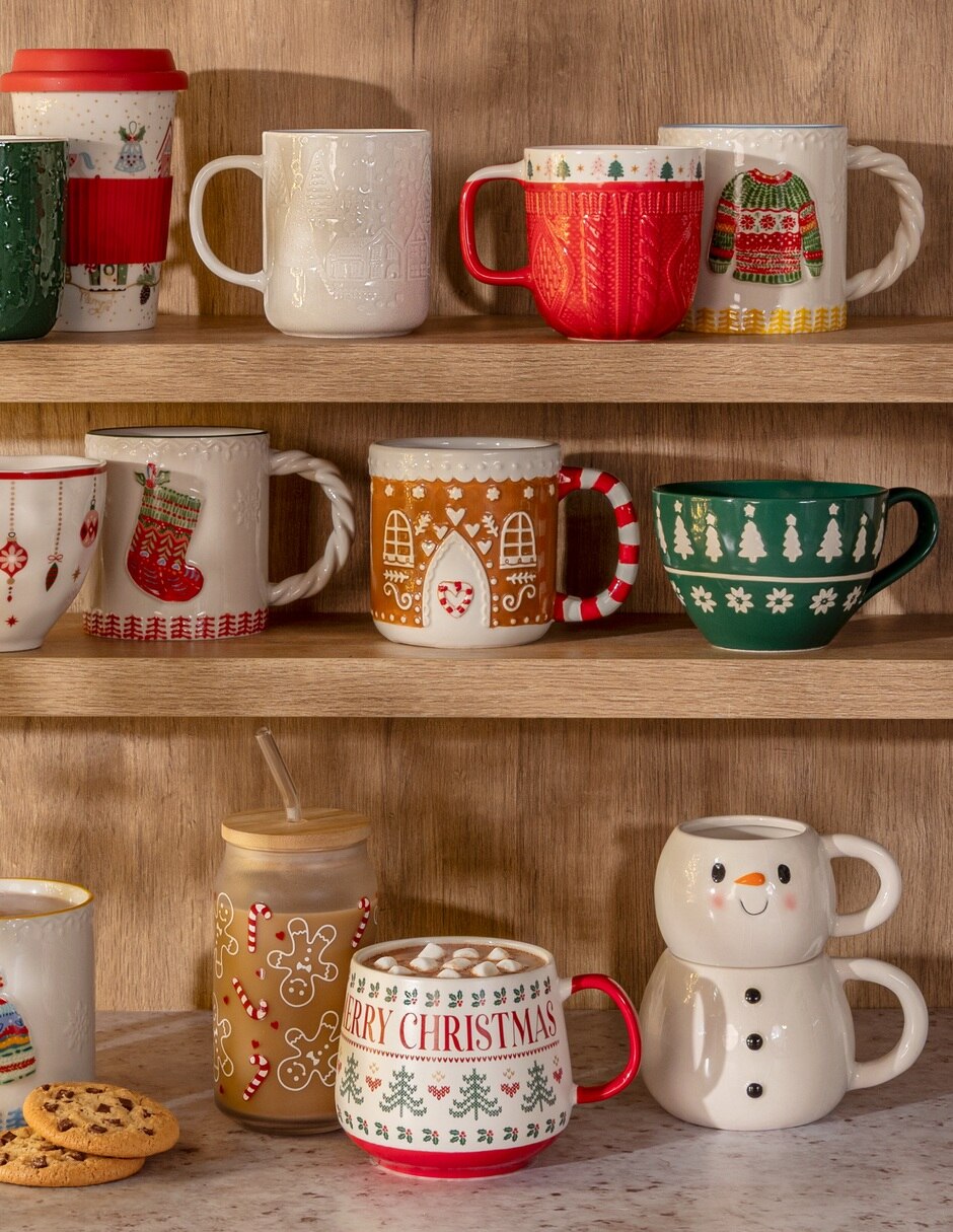 Taza americana navidad bosque 2